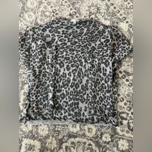 Anti star cheetah print crop top